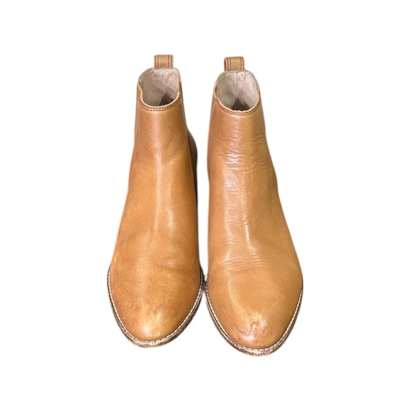 Madewell The Carina Leather Ankle Boots in English Saddle Leather Womens Size 10 - Picture 6 of 10